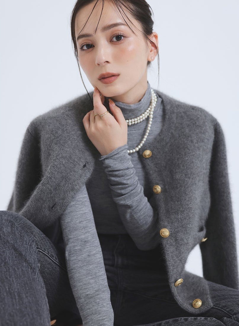 美品 io comme io ニット切替え レザージャケット 2024年最新！秋の